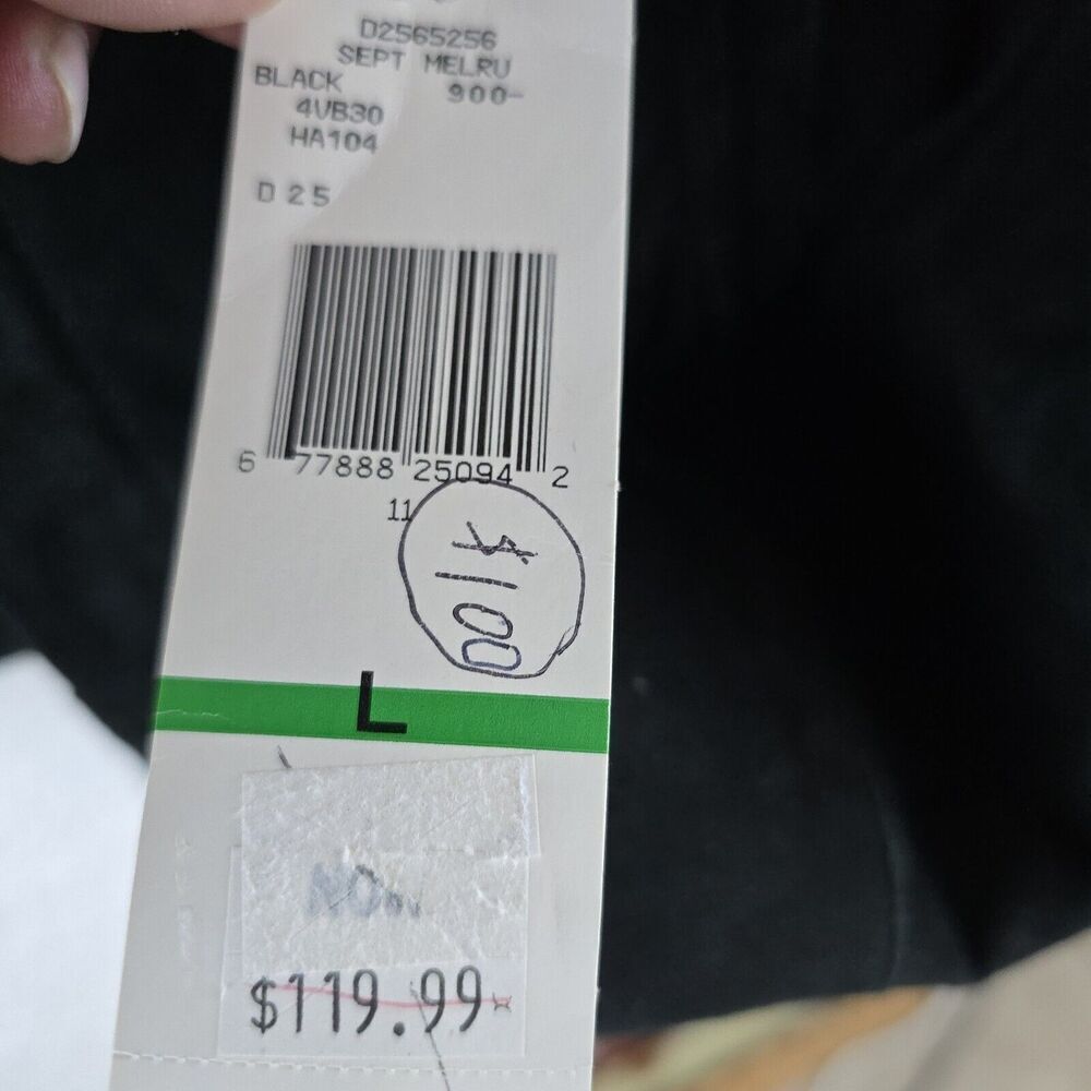 Jones Sport Black Suede Leather Jacket Womens Large Y2K New Bomber Classic - Picture 6 of 16
